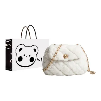 NX DOUGHNUT Plush Shoulder Bag Regular Women's White
