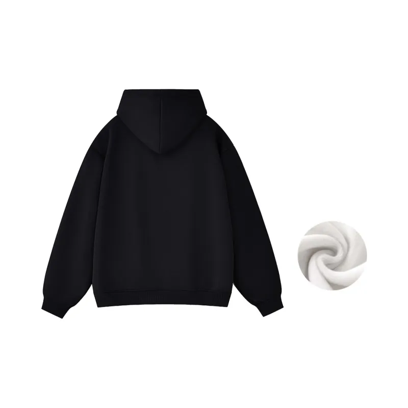 JINBEILE Sweatshirt Unisex White Heather Gray-9