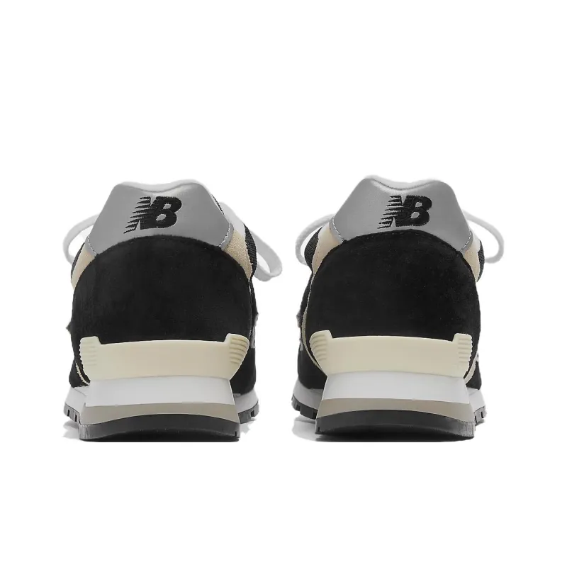 New Balance NB 996 Anti Slip Wear Resistant Low Top Casual Running Shoes Unisex Black Silver-3