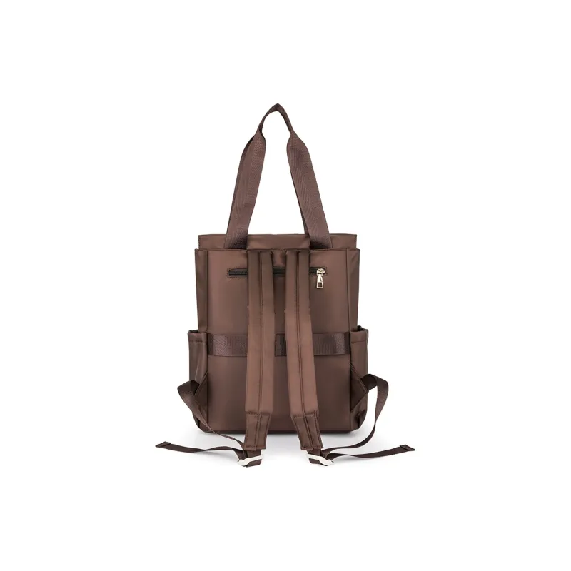 Yalu Nylon Fabric Backpack Women's Cherry Blossom Pink/Olive Green/Pearl White/Classic Black/Khaki/Coffee-9