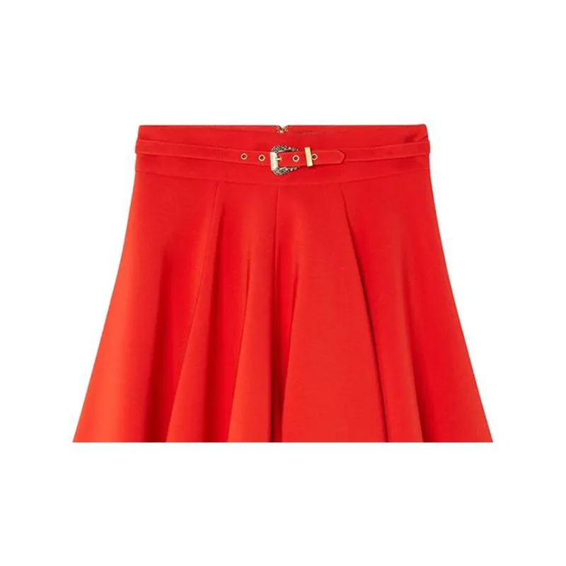 VERSACE VERSACE FW22 Casual Short Skirts Women's Red-4
