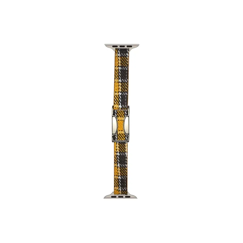ZHENGGUANG Watch Band Apple Compatibility Woolen, Genuine Leather Material-8