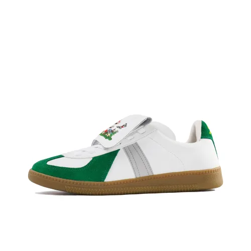 Same Way 77 Shoes Wear resistant Lightweight Breathable And Non slip. Low Top German Army Trainers Unisex Green