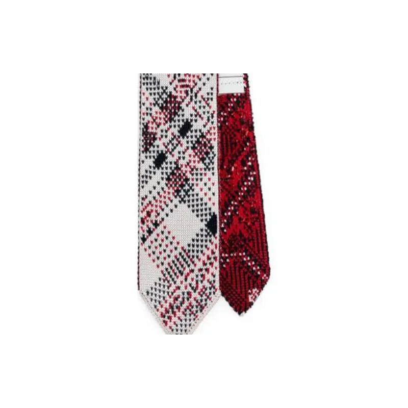 THOM BROWNE· Silk Ties Men's Dark Red-1