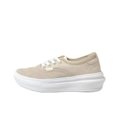 Vans Authentic Anti-Slip Wear-Resistant Low-Top Skateboard Shoes Women's Beige
