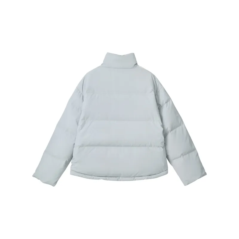 Fstudio Korean Petite Commute Cropped Down Jacket Coat Women's Blue-1