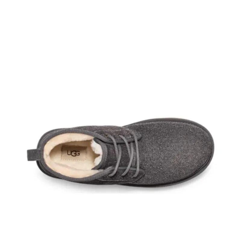 UGG Neumel Shaggy Suede Boot Dark Grey Women's-3