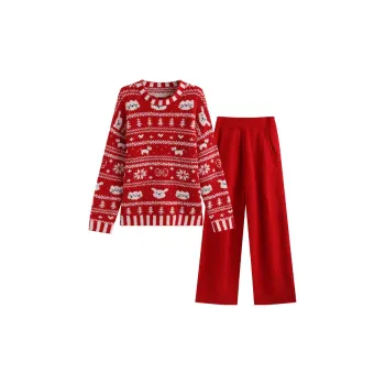 Wabi Town Pajama Set Women's Red