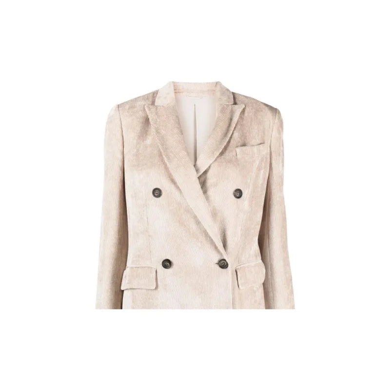 Brunello Cucinelli Double Breasted Long Sleeved Blazer-4