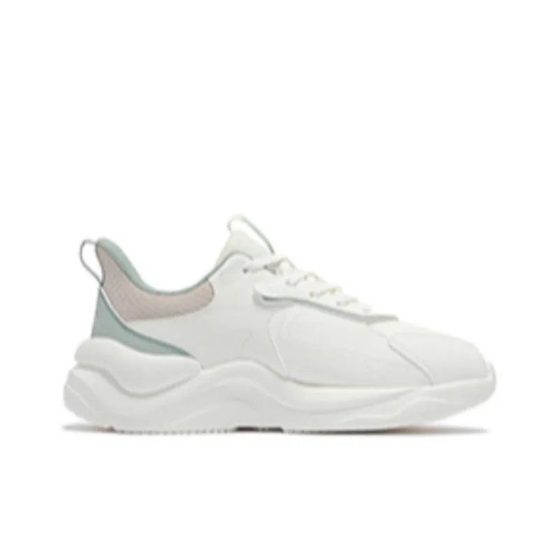 361° Life Collection Anti Slip Wear Resistant Low Top Casual Shoes Women's White Green Pink-1