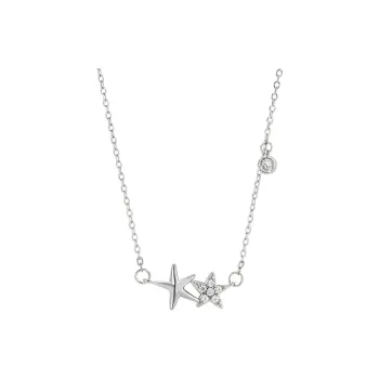 Heart Grass S925 Silver Necklaces Women's
