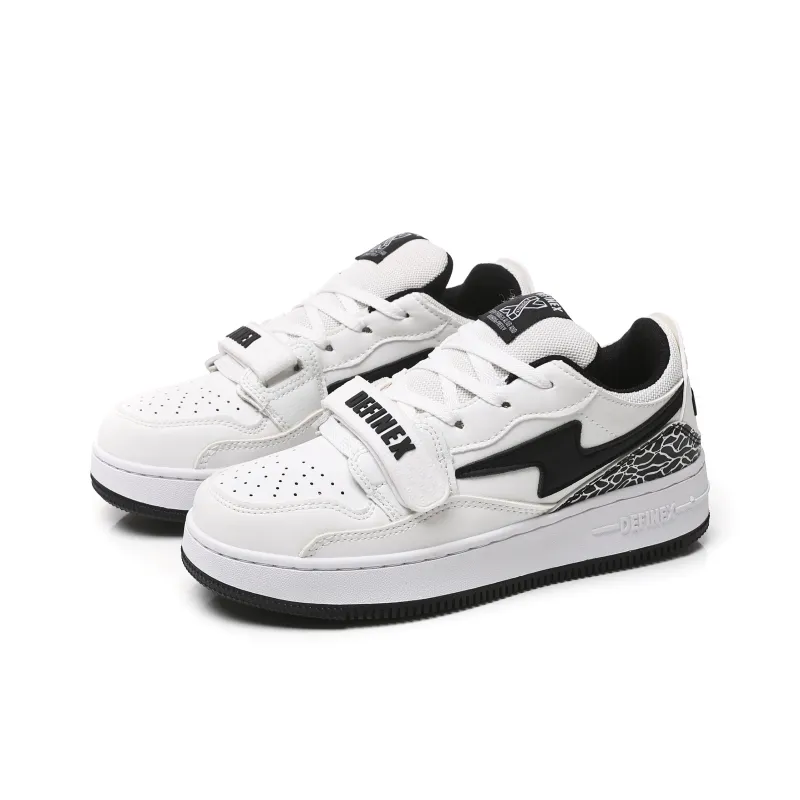 DEFINEX Low-Top Skateboard Shoes Unisex White-9