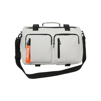 Deli Bear PU Backpack Regular Unisex White/Gray/Black