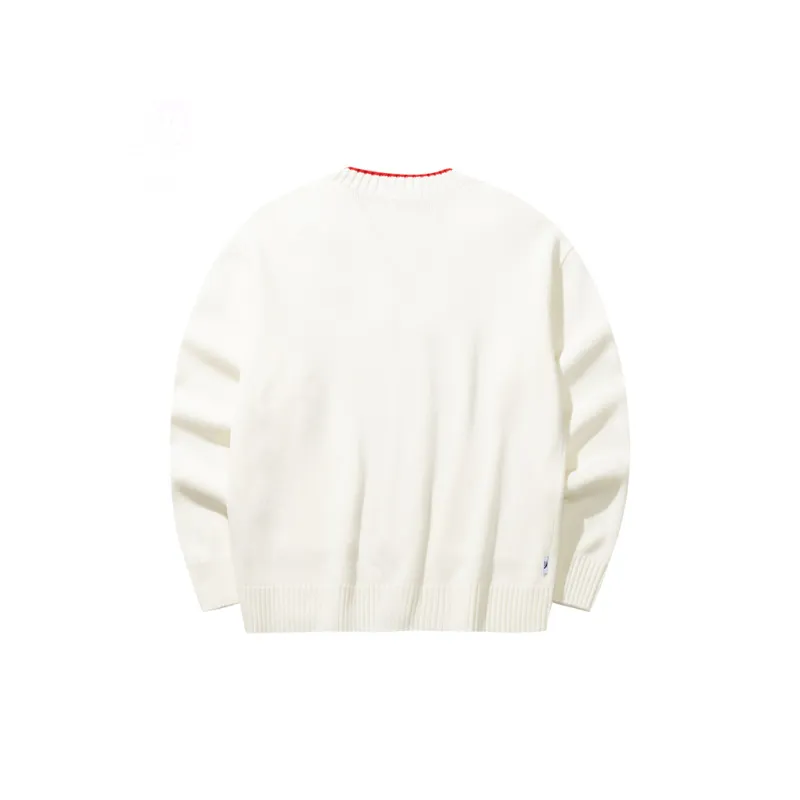 CHAOJIANTA x SNOOPY Knitwear Unisex Ivory White-1