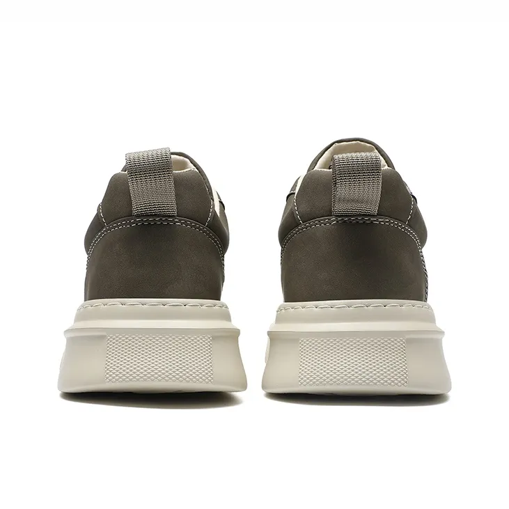 CEDAR HAN Abrasion Resistant Lightweight Height Increasing Low Top Skateboard Shoes Men's-4