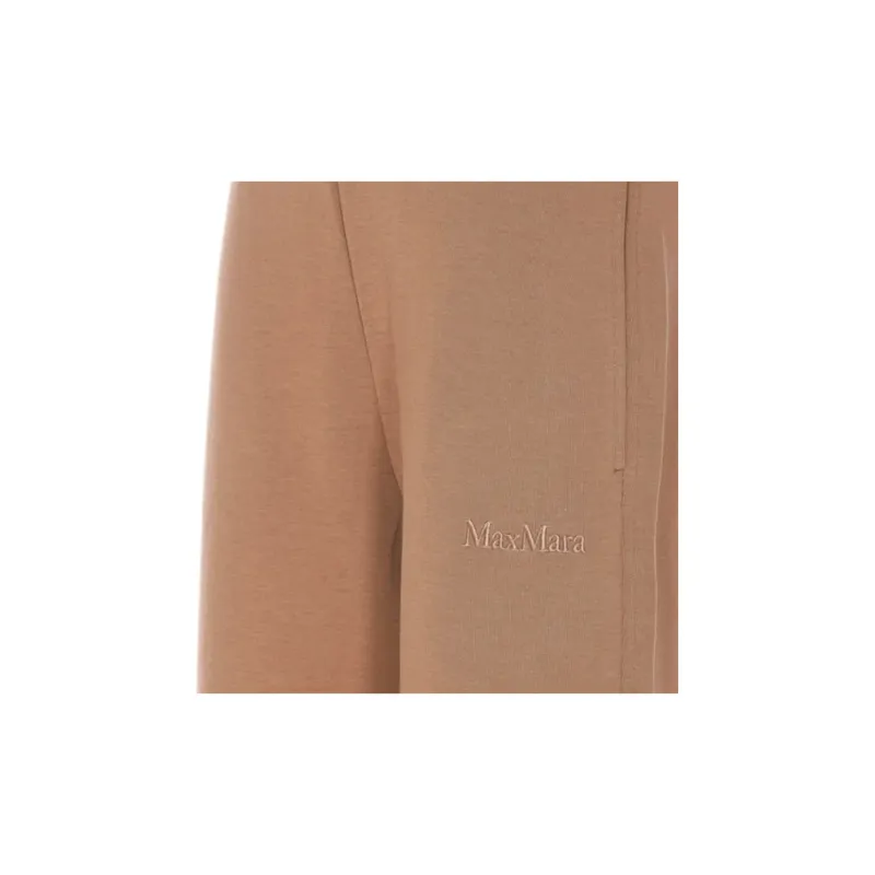 'S MAX MARA Logo Embroidered Straight Leg Pants-3