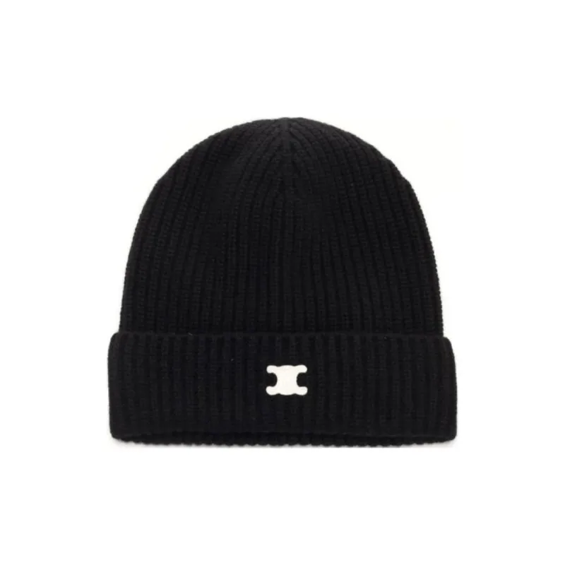 CELINE Triomphe Beanie In Heritage Cashmere-0
