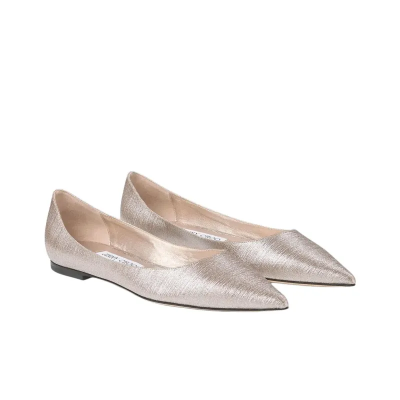 Jimmy Choo LOVE Casual Single Shoes Women's Champagne-1