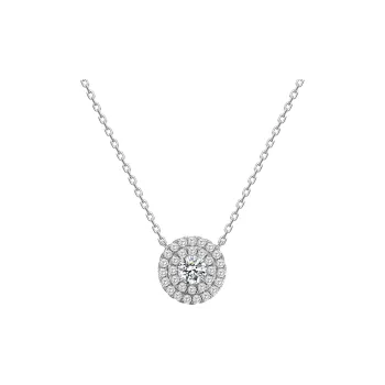 MITHAOL KUSC S925 Silver Plated With 18K Gold Necklaces Women's