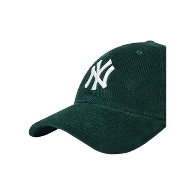 New Era Corduroy Fabric Baseball Caps Unisex Green-2