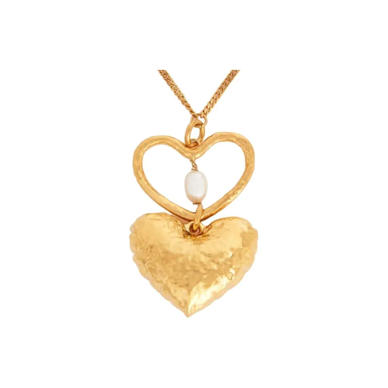 NINA RICCI Double Heart Necklace-0