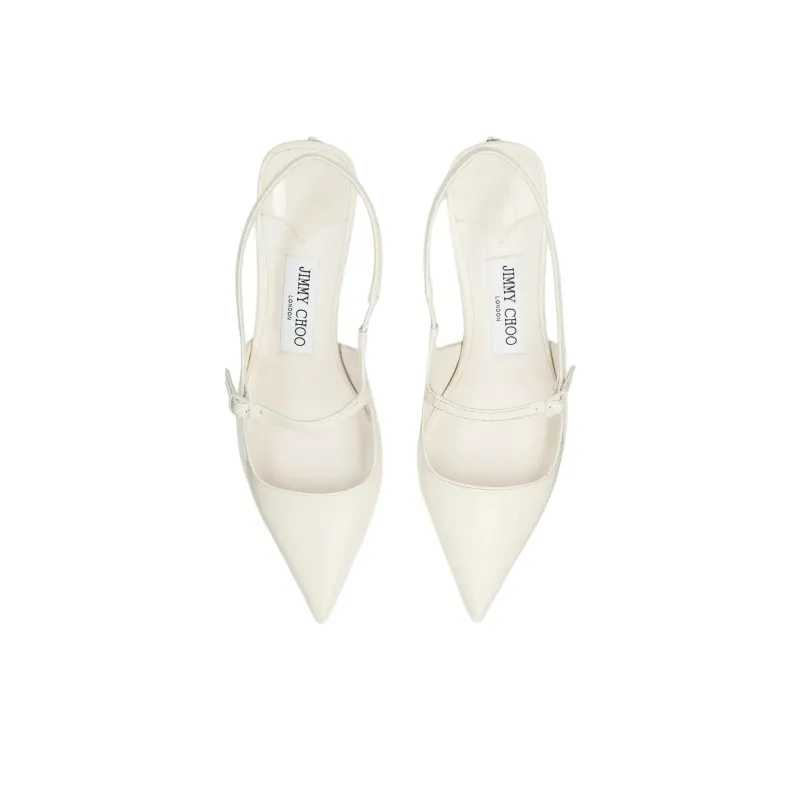 Jimmy Choo Didi Irregular Heel High Heels 4.5cm Women's Latte-4