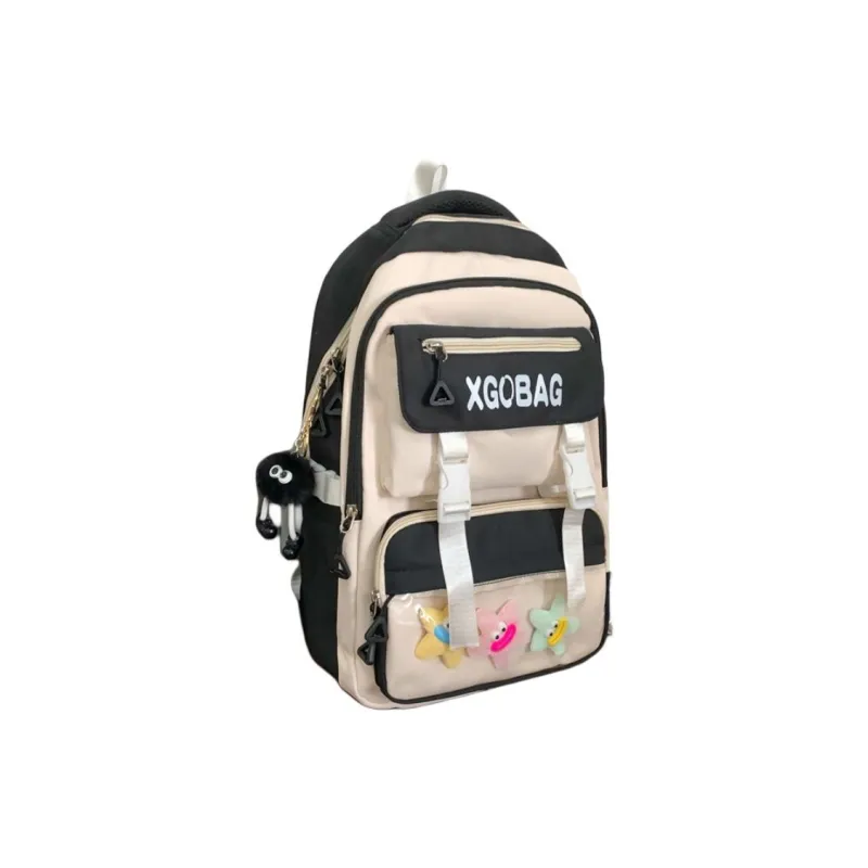 SUN ERATH&U Nylon Backpack Regular Unisex Black Blue/Khaki/Purple/Pink/Red-1