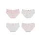 4 Pack-Stripes+Heart+White+Pink