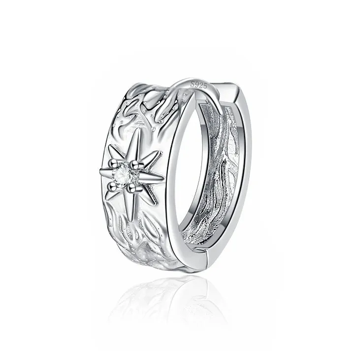 Lang Wind S925 Silver Earrings Unisex-0