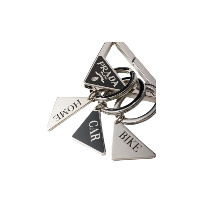 PRADA Triangle Keyring-1