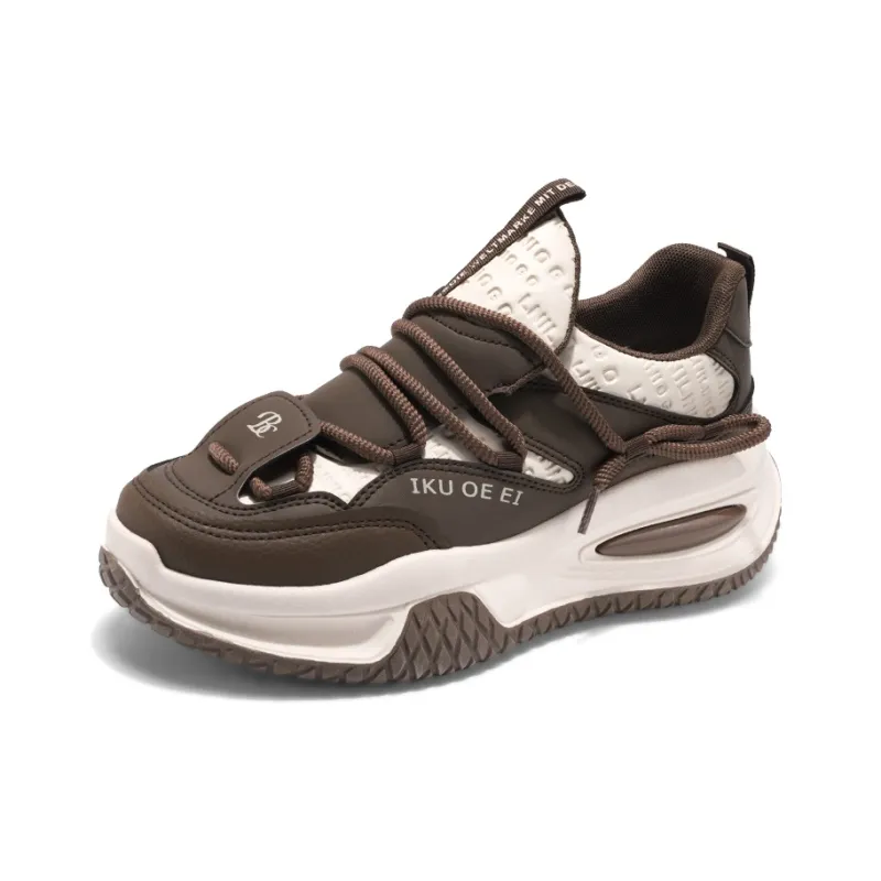 SOURCE Cushioning, Slip Resistant, Abrasion Resistant, Balance, Impact Resistant Low Top Chunky Sneakers Men's-5