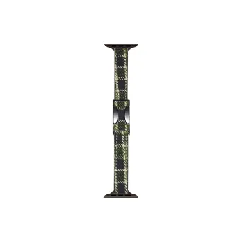 ZHENGGUANG Watch Band Apple Compatibility Woolen, Genuine Leather Material