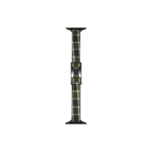 ZHENGGUANG Watch Band Apple Compatibility Woolen, Genuine Leather Material