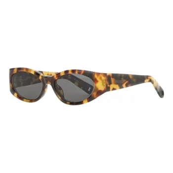 Linda Farrow Berta Tortoiseshell effect Oval frame Sunglasses