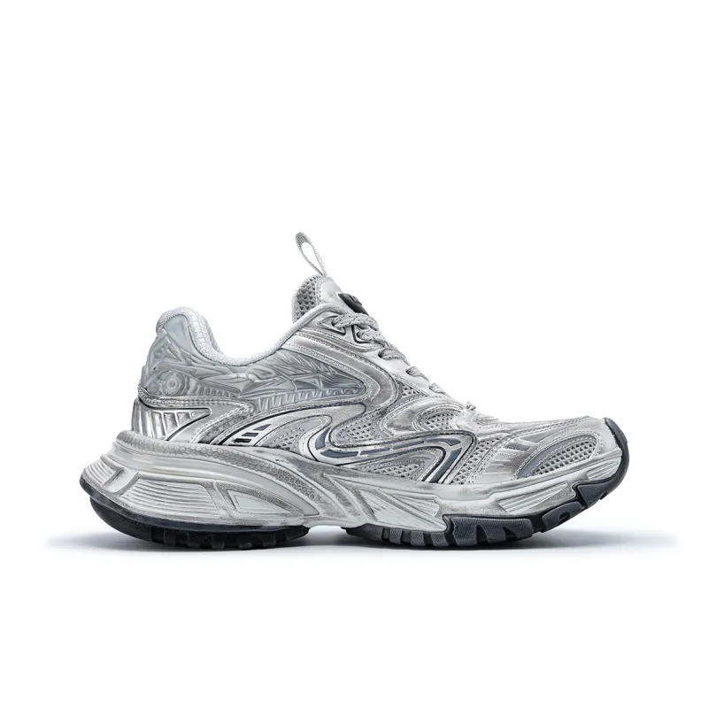 BASLS Moon Exploration Series Mecha Style Breathable Slip Resistant Low Top Chunky Sneakers-37