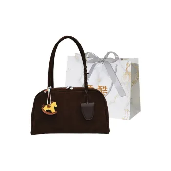 Cool Matte PU Shoulder Bag Regular Women's Coffee/Brown