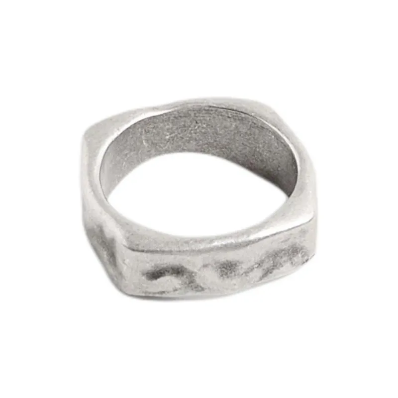 ZARA Metal 925 Silver-Plated Zinc Silver Rings Men's Silver-2