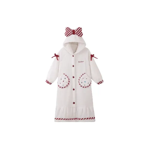 O'MESIK Bath Robes Women's White