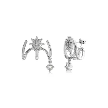 KAILEIFU S925 Silver Stud Earrings Women's Silver