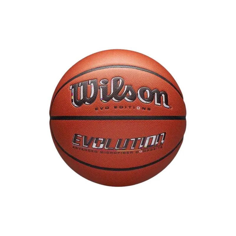 Wilson PU Basketball Orange Black Size 7 Match Unisex-0