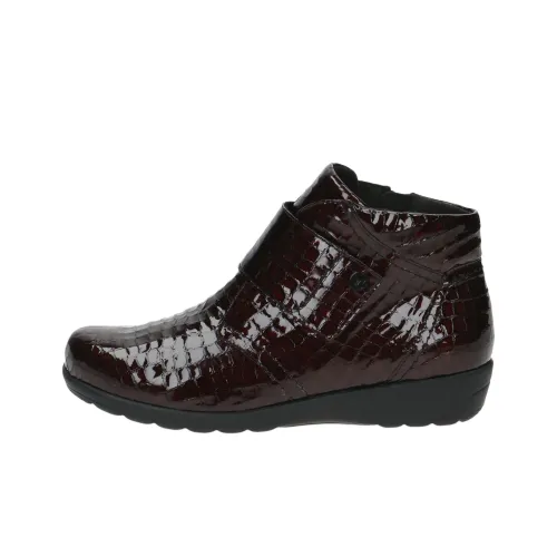 CAPRICE Vera Ankle Boots 3.5cm Women's Burgundy