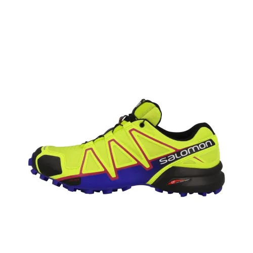 SALOMON Speedcross 4 Anti Slip Wear Resistant Low Top Trail Running Shoes Women's Yellow