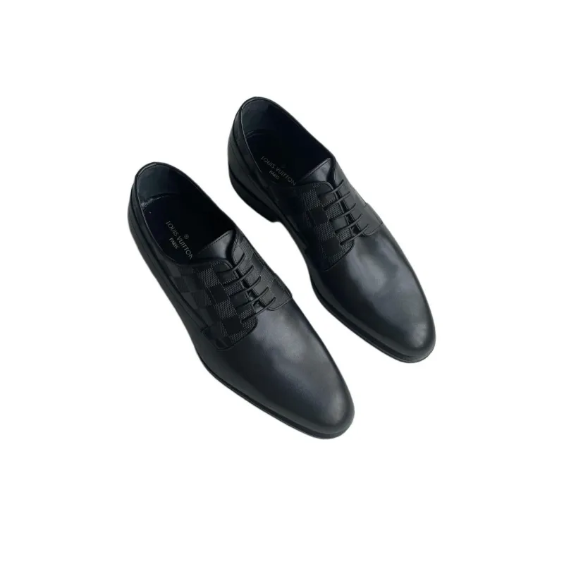 LOUIS VUITTON Dress Shoes Men's Black-4