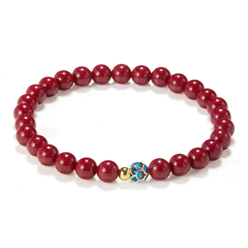 AGOVSKI Reconstructed Cinnabar Bracelets Women's