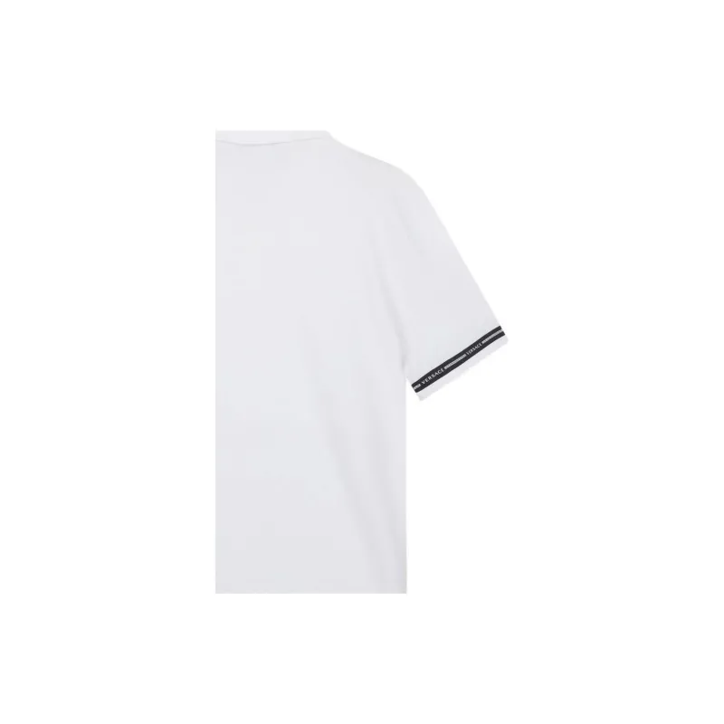 VERSACE Polo Shirts Men White-4