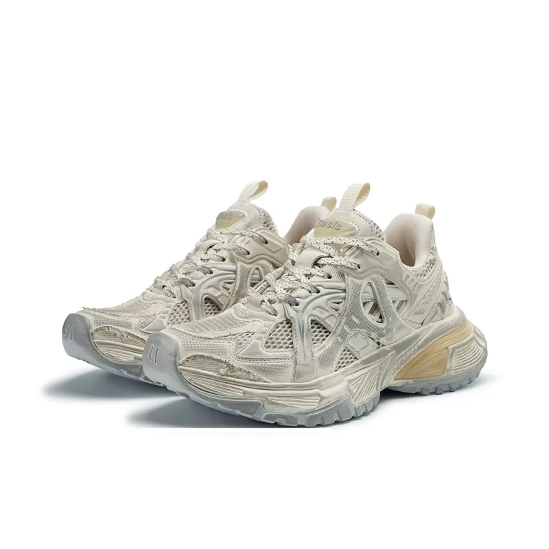 BASLS Moon Exploration 2.0 Collection Slip Resistant Height Increasing Low Top Chunky Sneakers Unisex-24