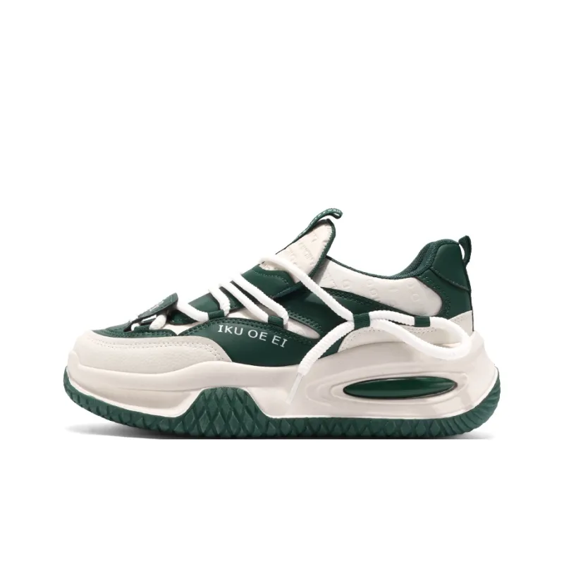 SOURCE Cushioning, Slip Resistant, Abrasion Resistant, Balance, Impact Resistant Low Top Chunky Sneakers Men's-8