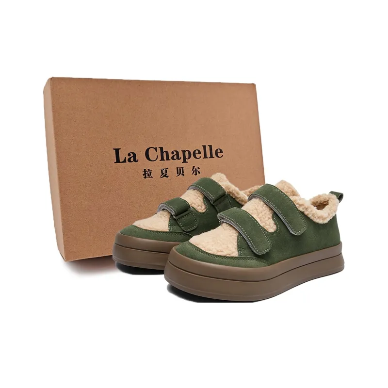 La Chapelle Trendy Versatile Small Insulated Shoe Warm Anti-Slip And Wear-Resistant Low-Top Skateboard Shoes Women's-0