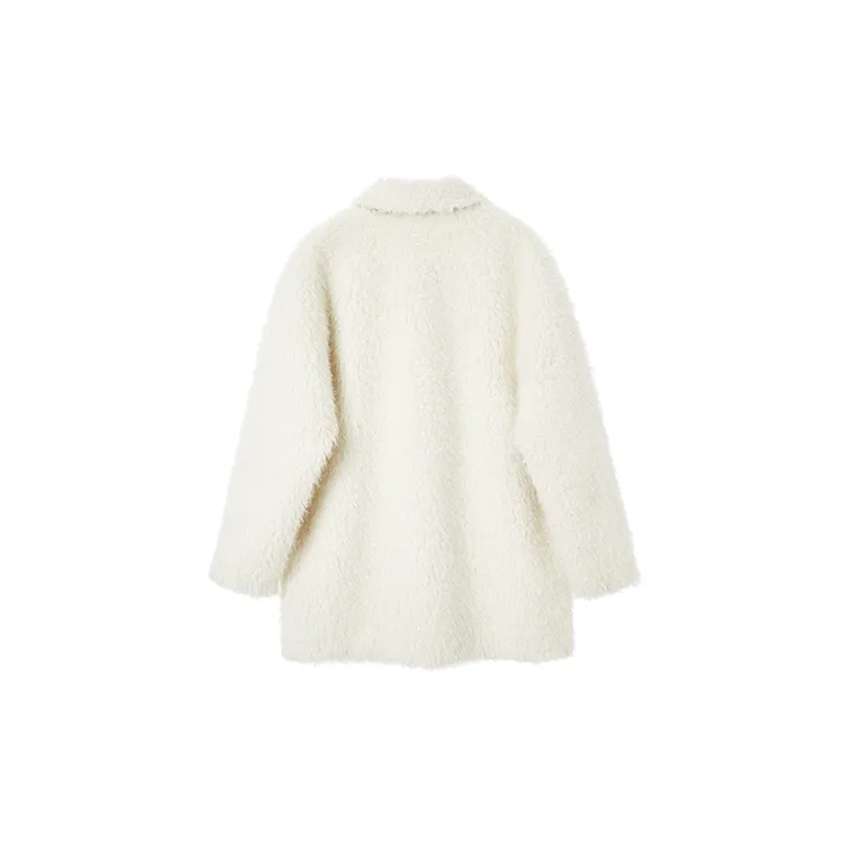 EKOOL Velvet feel Coat Women's Snowflake White-1