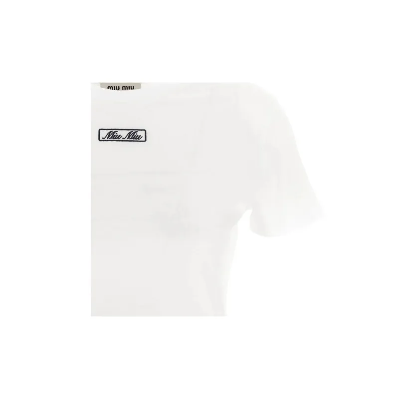 MIU MIU T Shirts Women's White-6